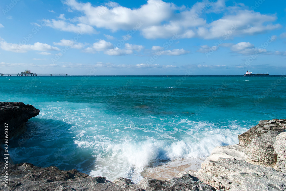 Grand Bahama Rocky Shore Waves