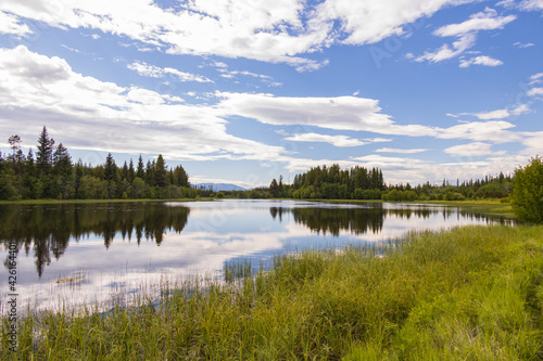 Fototapeta Naklejka Na Ścianę i Meble -  Hidden Meadow lake, Glacier National Park, Montana