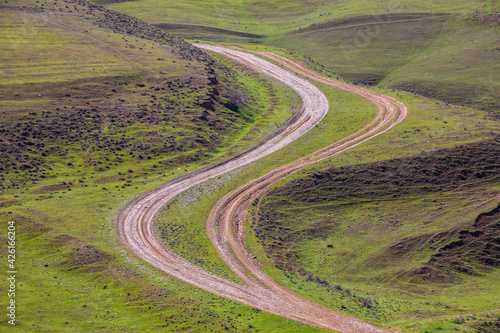 Country road in the mountains