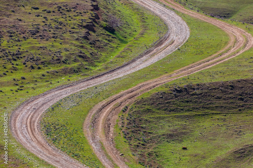 Country road in the mountains