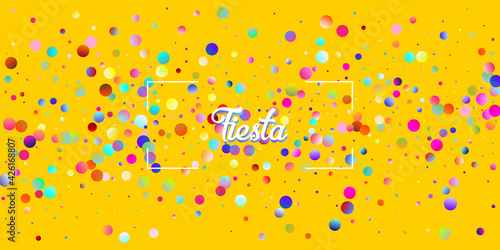 Carnival Confetti Explosion Vector Background. Falling Color Tinsel, Fiesta Celebration Design.