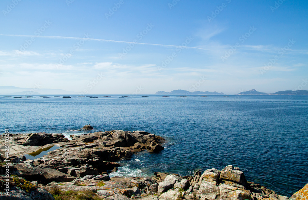 Cies Islands in Rias Baixas, Galicia, Spain