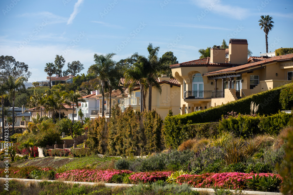 Day time view of the city of Rancho Palos Verdes, California, USA.