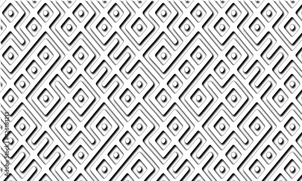  white maze design pattern.