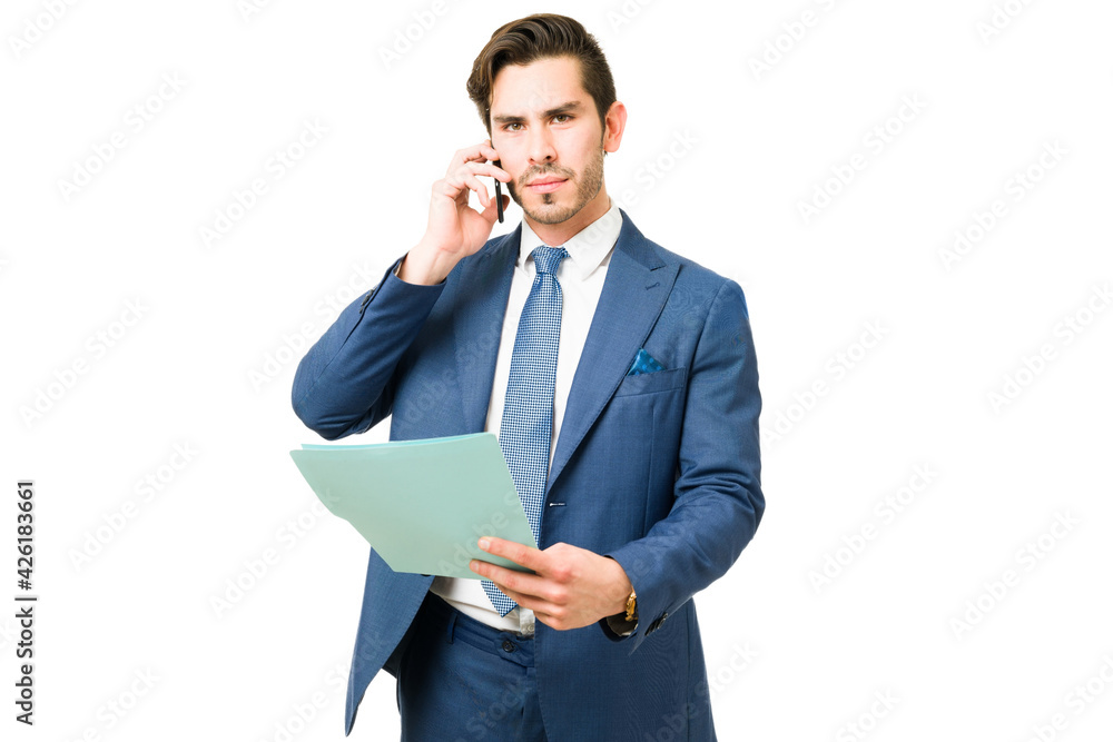 Professional business man working at the office