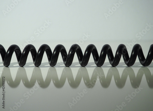 Spiral telephone wire