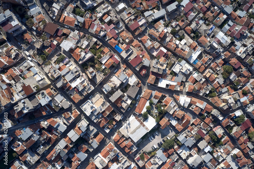 Aerial view of buildings at Turkey. City view.