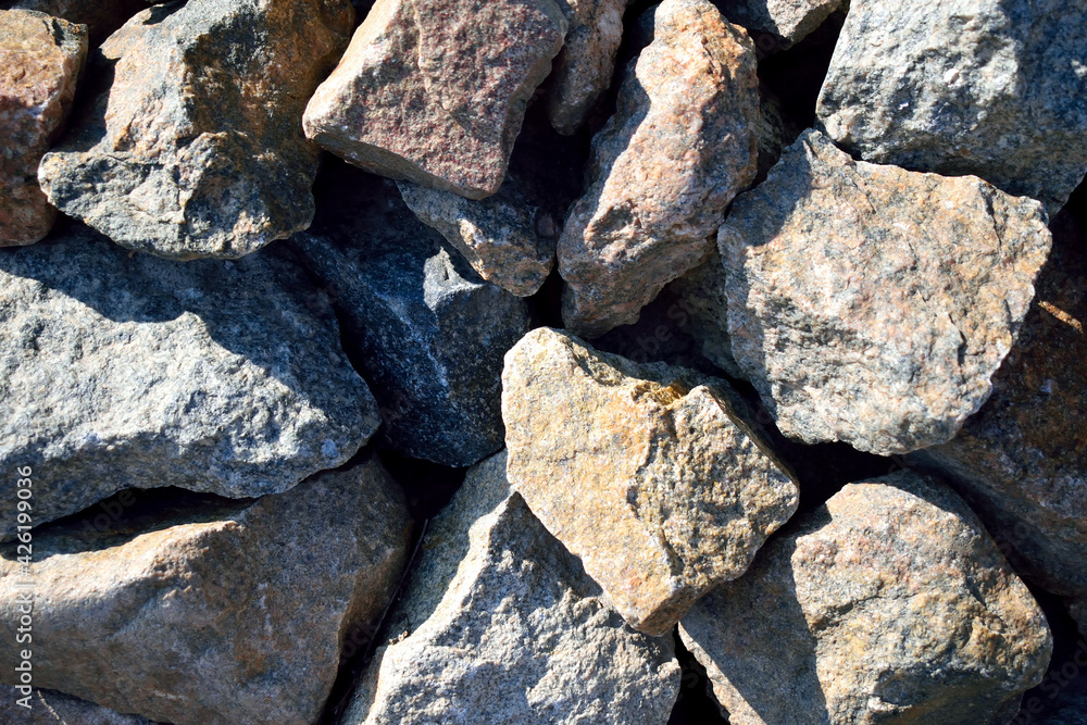 pile of stones, close-up as texture for background pile of stones, close-up as texture for background
