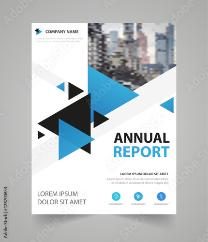 Vector business   annual report brochure flyer design template