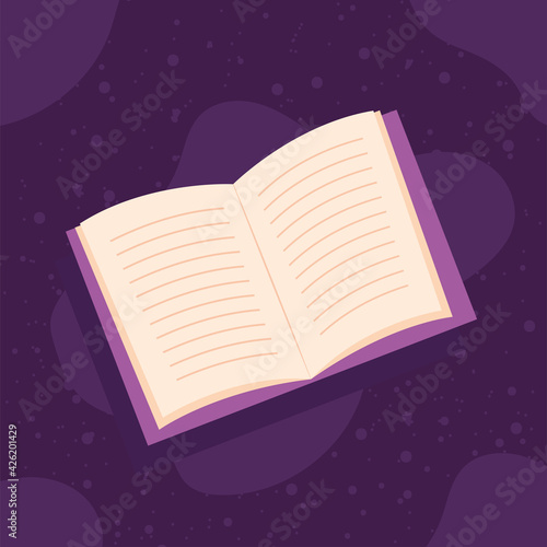 open purple book