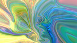 Abstract multi-colored liquid background with texture.