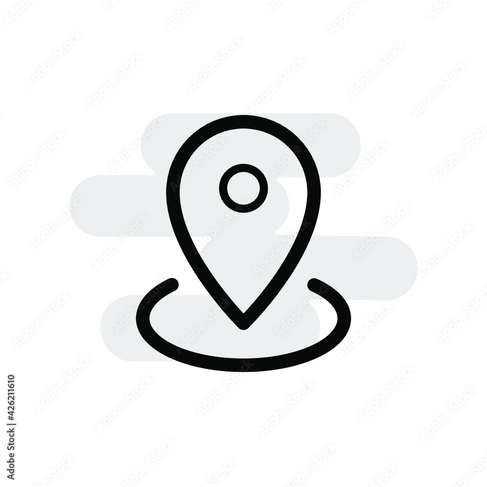 Location pin icon template Location pin icon template