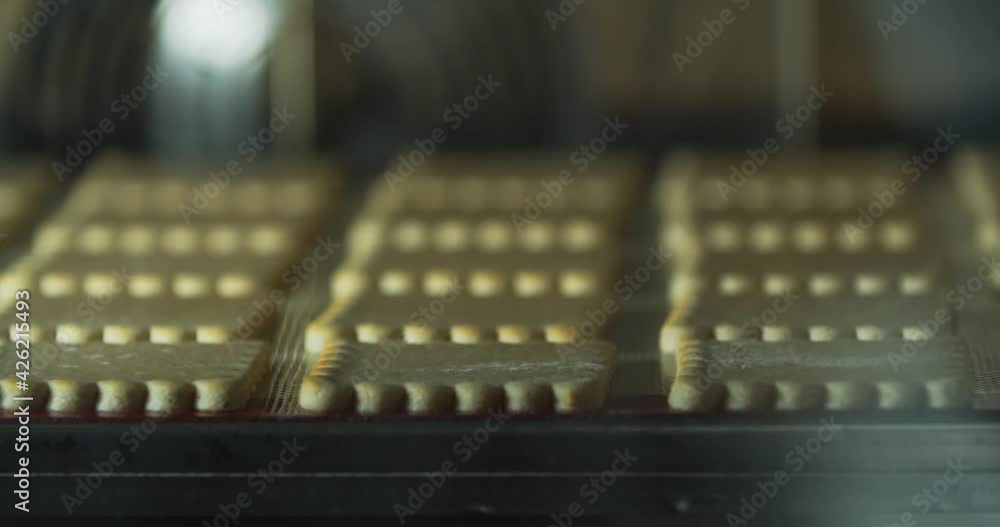 Fresh shiny gold gingerbread cookies are baking inside the oven, 4k Fresh shiny gold gingerbread cookies are baking inside the oven, 4k