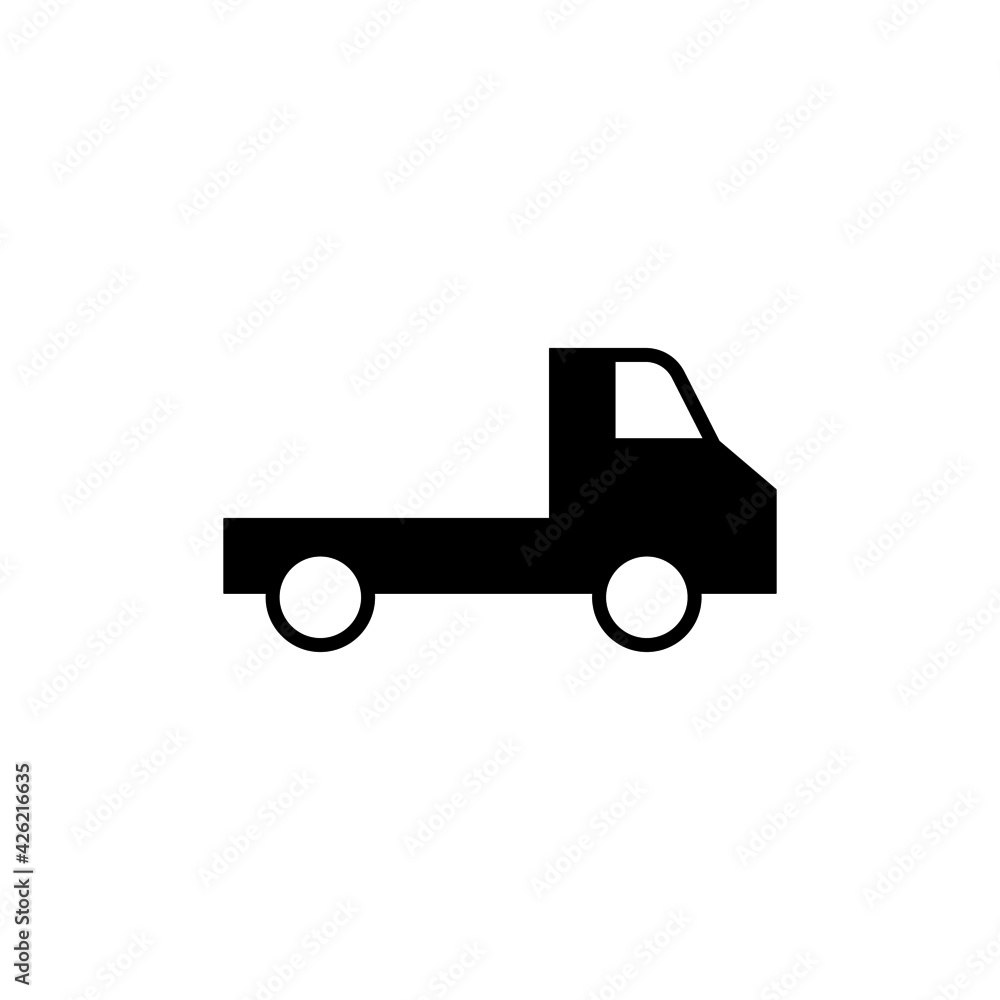 Flatbed, flatbedlorry truck icon in solid black flat shape glyph icon, isolated on white background
Flatbed, flatbedlorry truck icon in solid black flat shape glyph icon, isolated on white background