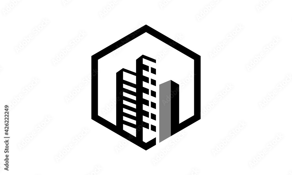 skyscraper building vector logo skyscraper building vector logo