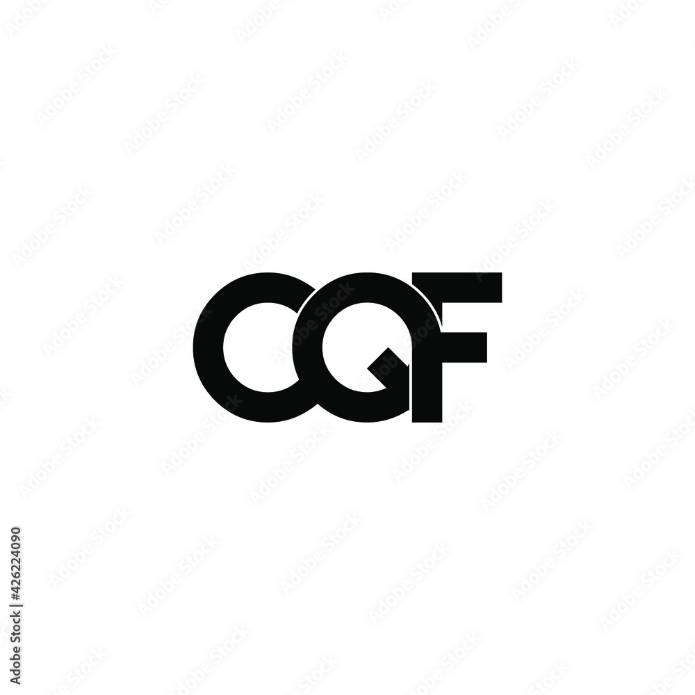 cqf letter original monogram logo design cqf letter original monogram logo design