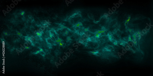 nebulosa com estrelas em céu profundo