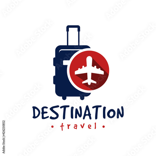 holiday travel transport suitcase logo
