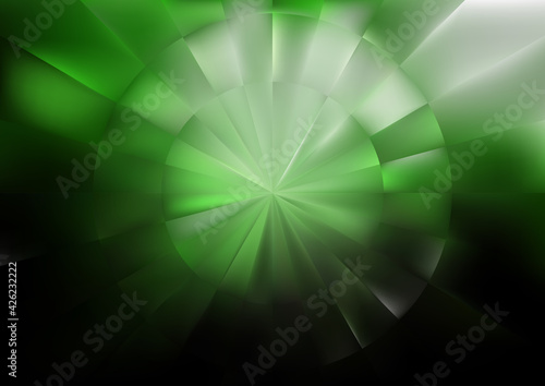 Beige Green and Black Abstract Geometric Illusion Background