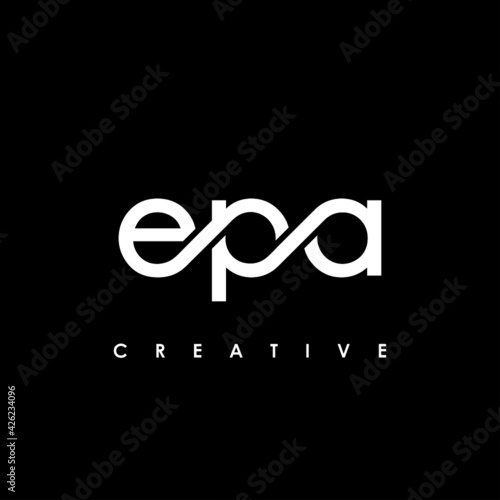 EPA Letter Initial Logo Design Template Vector Illustration