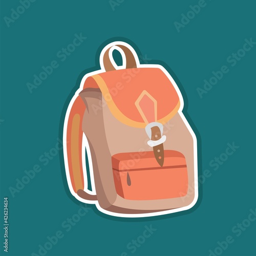 Luggage bag. Backpack, suitcase set on conveyor belt. Baggage claim at terminal airport travel bags vector background flat design. cover page cartoon. concept and creative vacation holiday