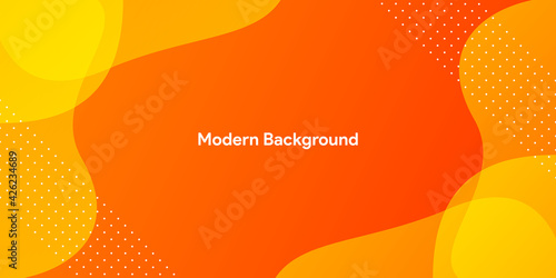 Abstract colorful orange curve background	
