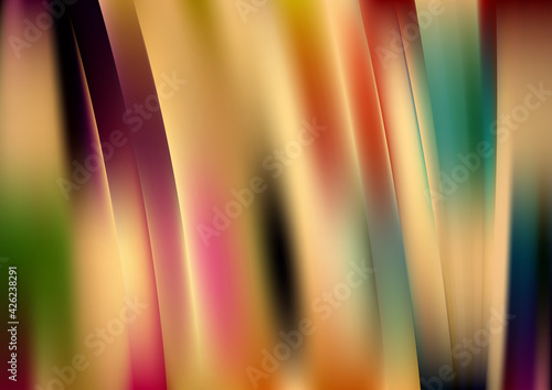 Green Orange and Pink Shiny Vertical Lines Background