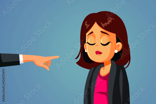 Office Worker Being Fired By Her Boss
