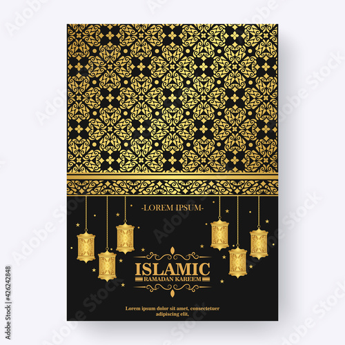 Luxury Ramadan Kareem flyers with ornamental patterns