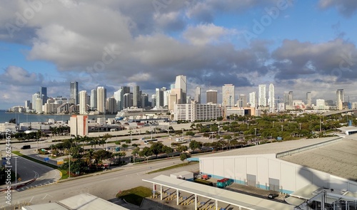 Panoramic view of Miami at daytime.