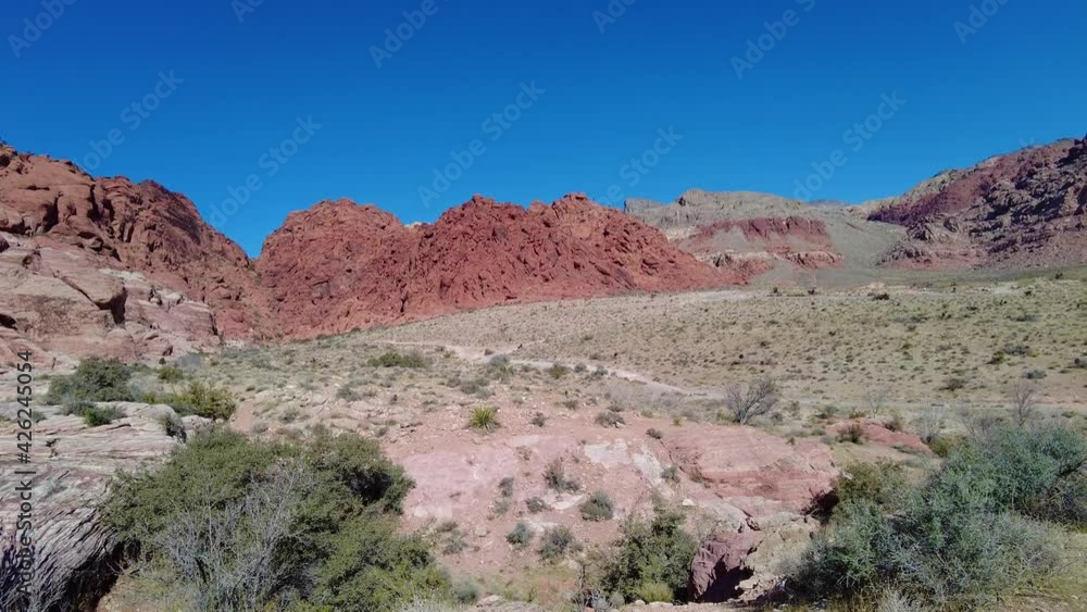Morning nature view of the famous Red Rock Canyon Morning nature view of the famous Red Rock Canyon