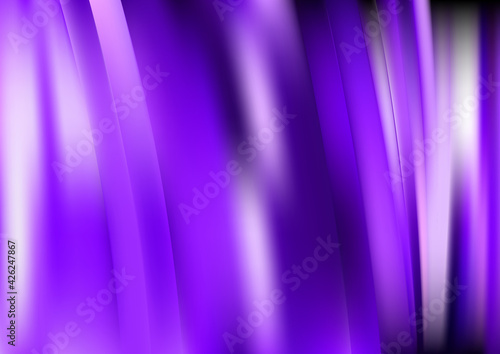 Abstract Purple and White Shiny Vertical Stripes Background Graphic