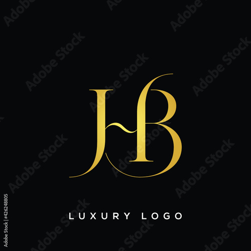 HB letter logo alphabet monogram icon symbol