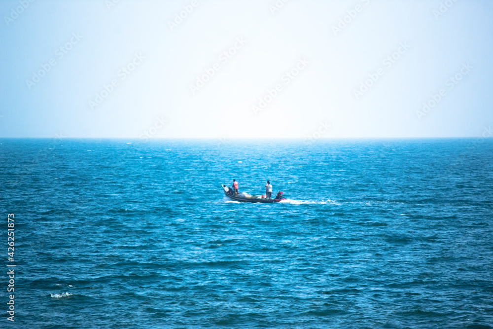 Life of Fishermen. This photo was taken on the Sea Shore of Kakinada, the smart city of India.