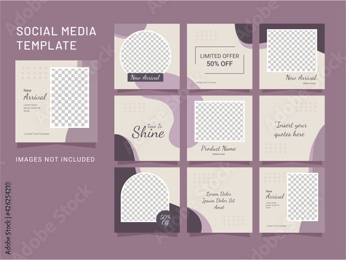 Template Fashion Women Instagram Puzzle Post