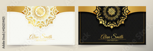 Luxury mandala business card template