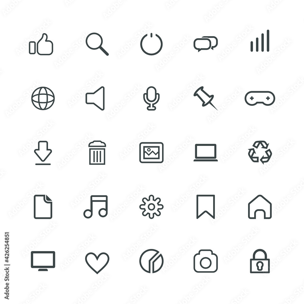 Black icon web vector collection Black icon web vector collection