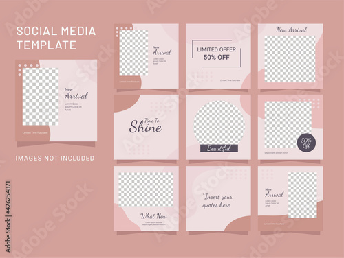 Template Post Fashion Women Instagram Puzzle