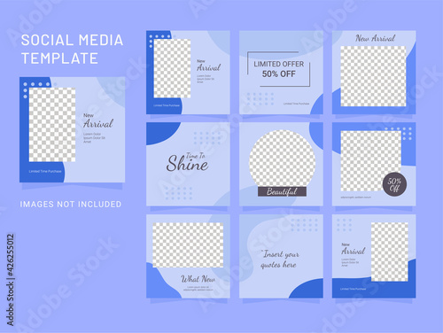 Template Fashion Women Puzzle Feed Instagram