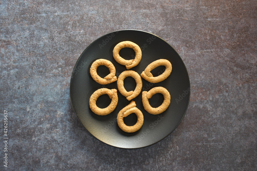 Kodubale Indian traditional savory snack Kodubale Indian traditional savory snack