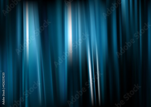 Black and Blue Shiny Vertical Stripes Background Illustrator