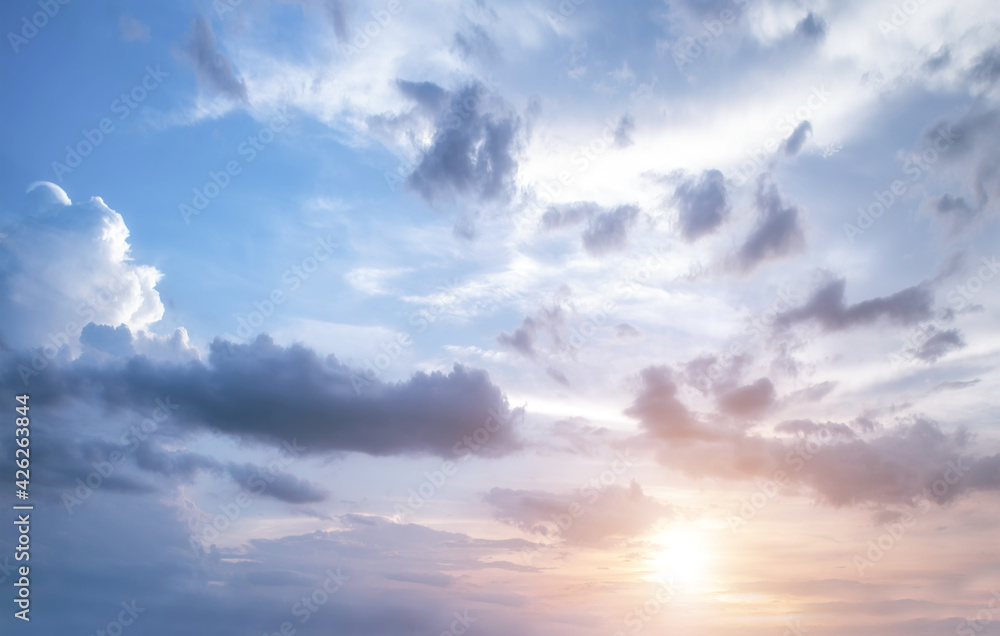 Clouds on the Sky Background and Text Copy Space Copy. Clouds on the Sky Background and Text Copy Space Copy.