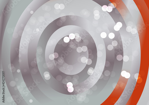 Abstract Red and Grey Concentric Circles Background