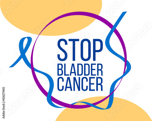 Bladder cancer awareness month concept. Vector illustration. .
