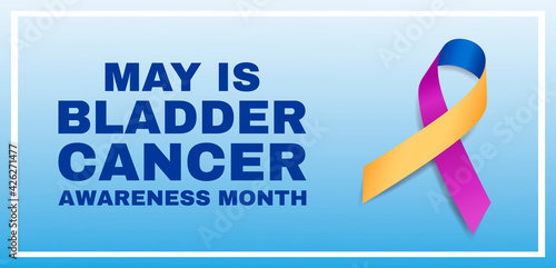 Bladder cancer awareness month concept. Vector illustration. .
