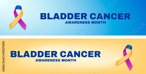 Bladder cancer awareness month concept. Vector illustration. .