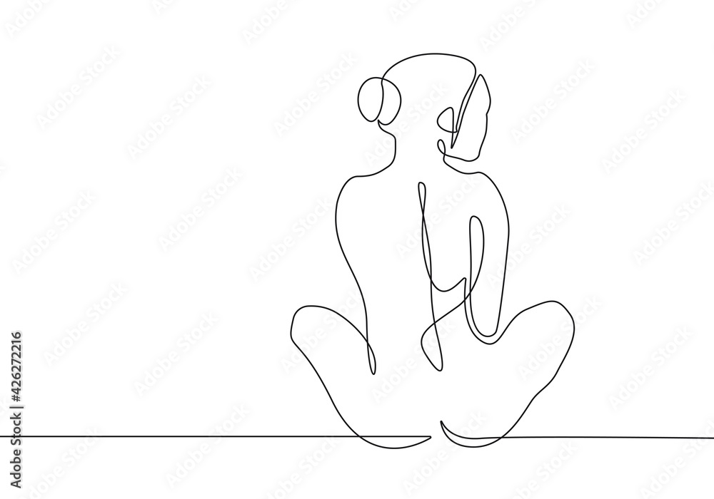 Woman Body One Line Drawing. Female Figure Creative Contemporary Abstract Line Drawing. Beauty Fashion Female Naked Body. Vector Minimalist Design for Wall Art, Print, Card, Poster. Woman Body One Line Drawing. Female Figure Creative Contemporary Abstract Line Drawing. Beauty Fashion Female Naked Body. Vector Minimalist Design for Wall Art, Print, Card, Poster.