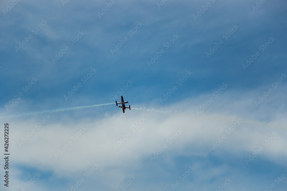 Aerobatic Team Perform above the sky Aerobatic Team Perform above the sky
