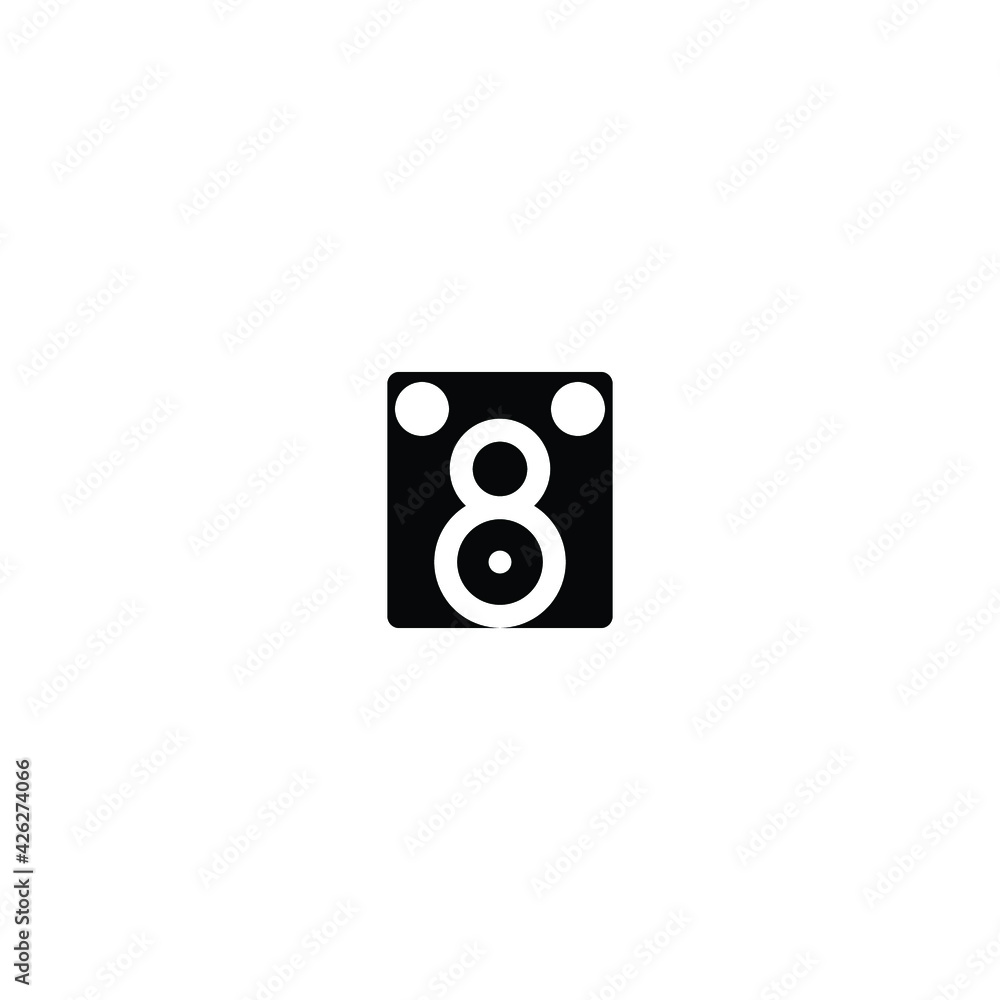 music box logo icon design with black colour music box logo icon design with black colour