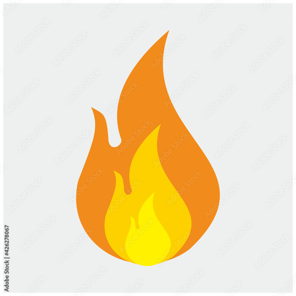 Fire icon design vector illustration template, isolated Fire icon design vector illustration template, isolated